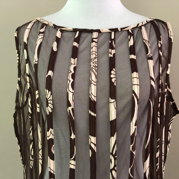 Sandra Darren Sheer (animal print detail ) Dress - Picture 3 of 8